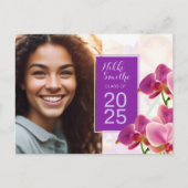 ランモダンスタイリッシュス卒業招待状 ポストカード (正面)