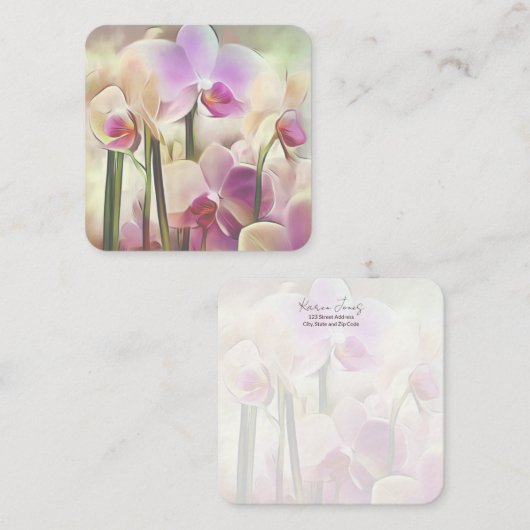 ランモダンスタイリッシュ | 名前の追加 ノートカード (正面/裏面)