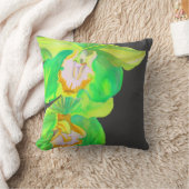 ランモダンポップ・アートのアート花 クッション (ブランケット)