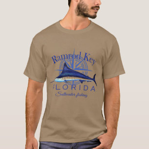ランロッド鍵フロリダサイフィッシュビルフィッシュサルターターFis Tシャツ