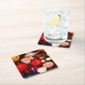 ラン中国のタンズアットナイト スクエアペーパーコースター (インサイチュ)