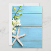 ラン付きスターフィッシュブライダルシャワー招待状 招待状 (裏面)