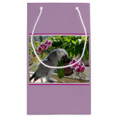 ラン入りアフリカ産灰色オウム スモールペーパーバッグ (裏面)