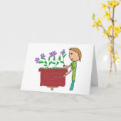 ラン栽培 カード (黄色い花)