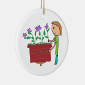 ラン栽培 セラミックオーナメント (右)