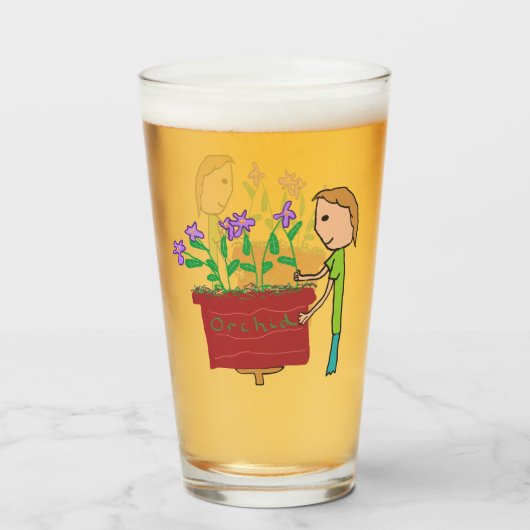 ラン栽培 タンブラーグラス (ドリンク正面)