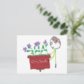 ラン栽培 ポストカード (スタンド正面)