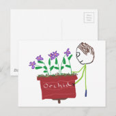 ラン栽培 ポストカード (正面/裏面)