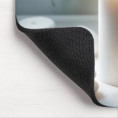 ラン白熱［赤熱］光を放つとタオルを使ったスパキャンドル マウスパッド (コーナー)