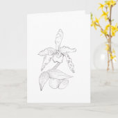 ラン空白のドの内側 カード (黄色い花)