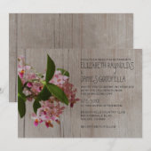 ラン素朴キッド結婚式招待状 招待状 (正面/裏面)