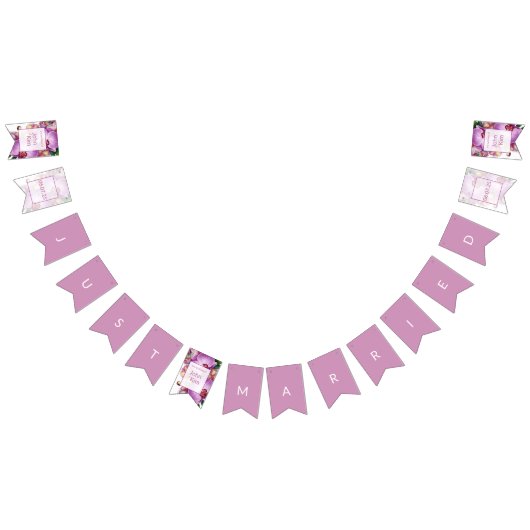 ラン結婚スたった今結婚しましたバンティング旗 バンティングフラッグ (全)