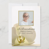 ラン花と白死回記念 招待状 (正面)