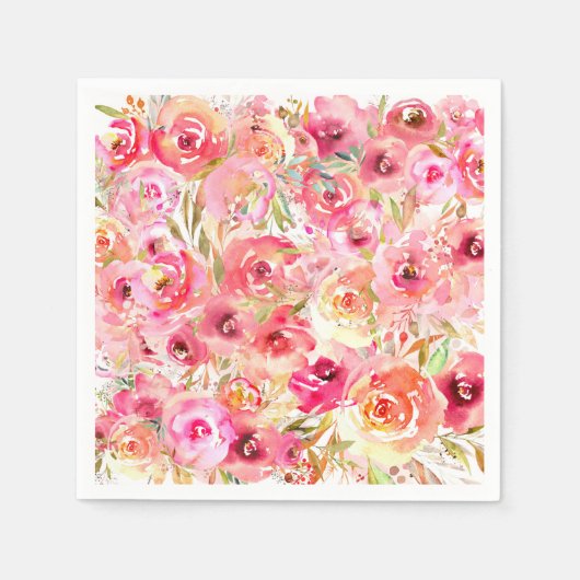 ラン花 スタンダードカクテルナプキン (正面)