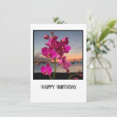 ラン誕生日グリーティングカード サンキューカード (スタンド正面)