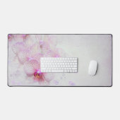 ラン開花と蝶 デスクマット (キーボード&マウス)