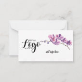 ラン，白い花のカードを常に記憶 ノートカード (裏面)