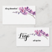 ラン，白い花のカードを常に記憶 ノートカード (正面/裏面)