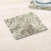 ラン、Noyon スクエアペーパーコースター (アングル)