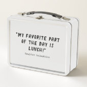 ラヴおもしろいランチ引用文 メタルランチボックス (正面)