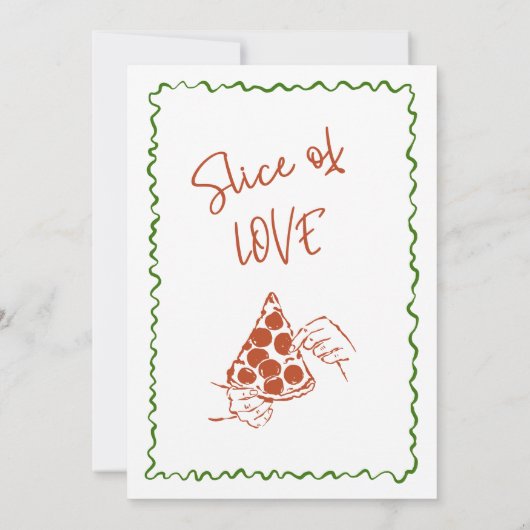 ラヴお洒落ィーの手描きブライダルシャワー 招待状 (裏面)