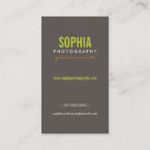 ラヴお洒落バードモダンフローラデザイン 名刺 (裏面)