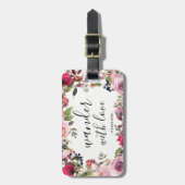 ラヴかわいらしラゲッジタグでフローラさまよう ラゲッジタグ (正面縦)