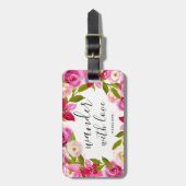 ラヴかわいらしラゲッジタグでフローラさまよう ラゲッジタグ (正面縦)