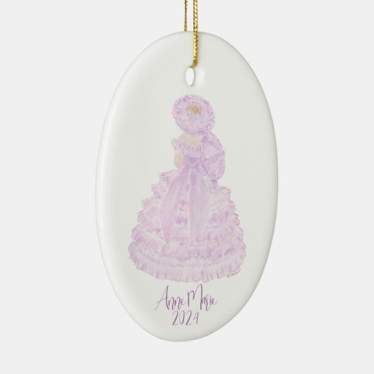 ラヴァンダーアザレアトレイルメイドウォーター色 セラミックオーナメント (右)