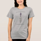 ラヴァンダ・ギンセンシ(Lavandula Angustifolia)植物園 トライブレンドTシャツ (正面)