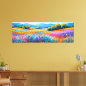 「ラヴァンドセレニテ」。ワイド・ランドスケープ・プロヴァンス キャンバスプリント (インサイチュ (リビング))