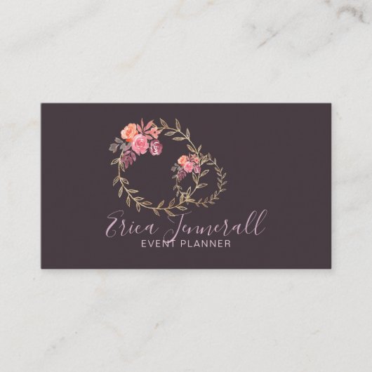 ラヴァンドルグレイフローラリース開花イベントプランナー 名刺 (正面)