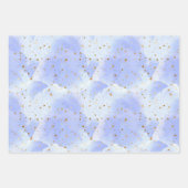 ラヴァンドルゴールデンスターパターン ラッピングペーパーシート (正面)