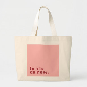 ラヴィアンバラフランスの引用文 ラージトートバッグ