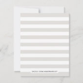 ラヴィアンバラフローラ文房具 – グレー ノートカード (裏面)