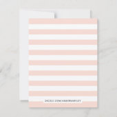 ラヴィアンバラフローラ文房具 – ピンク ノートカード (裏面)