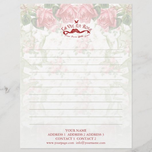 ラヴィアンバラ – レターヘッド/静止 レターヘッド (正面)