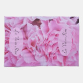 ラヴィエンバラピンクカーネーション キッチンタオル (横)