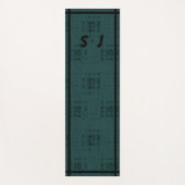 ラヴィシュオモダンンメンズミレニアル織アクアブルー ヨガマット (正面)