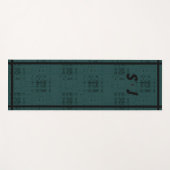 ラヴィシュオモダンンメンズミレニアル織アクアブルー ヨガマット (正面(横))