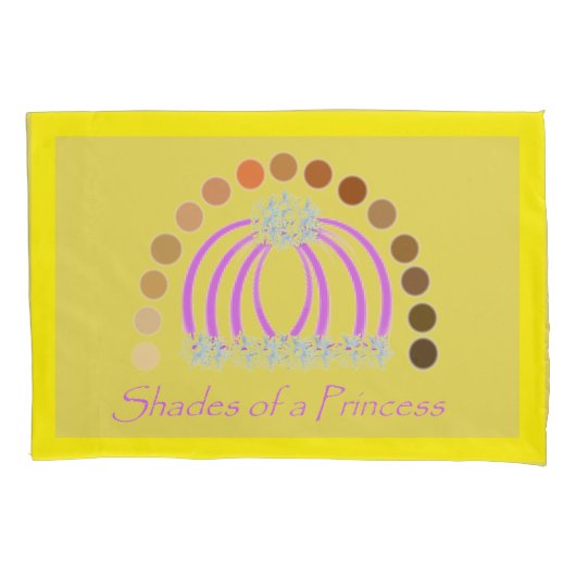 ラヴィシュオンヘアメイクアッププリンセスレインボー 枕カバー (正面)