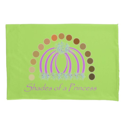 ラヴィシュオンヘアメイクアッププリンセスレインボー 枕カバー (正面)