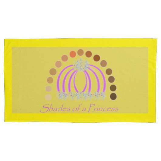 ラヴィシュオンヘアメイクアッププリンセスレインボー 枕カバー (正面)