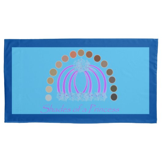 ラヴィシュオンヘアメイクアッププリンセスレインボー 枕カバー (正面)