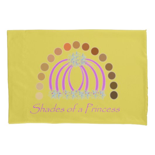 ラヴィシュオンヘアメイクアッププリンセスレインボー 枕カバー (正面)