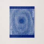 ラヴィシュオンモノグラムカラーブルーゴッドアイを洗う ジグソーパズル (縦)