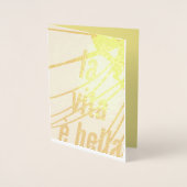 ラヴィタエベラフォイルカード 箔カード (正面)