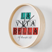 ラヴィタベラザビューティフルライフデザイン 壁時計 (傾斜)