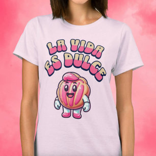 ラヴィダエスドゥルチェコンチャローザパンダースシャツ Tシャツ