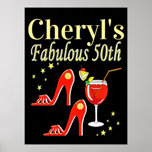 ラヴィッシングレッド50th誕生日DIVAデザイン ポスター (正面)